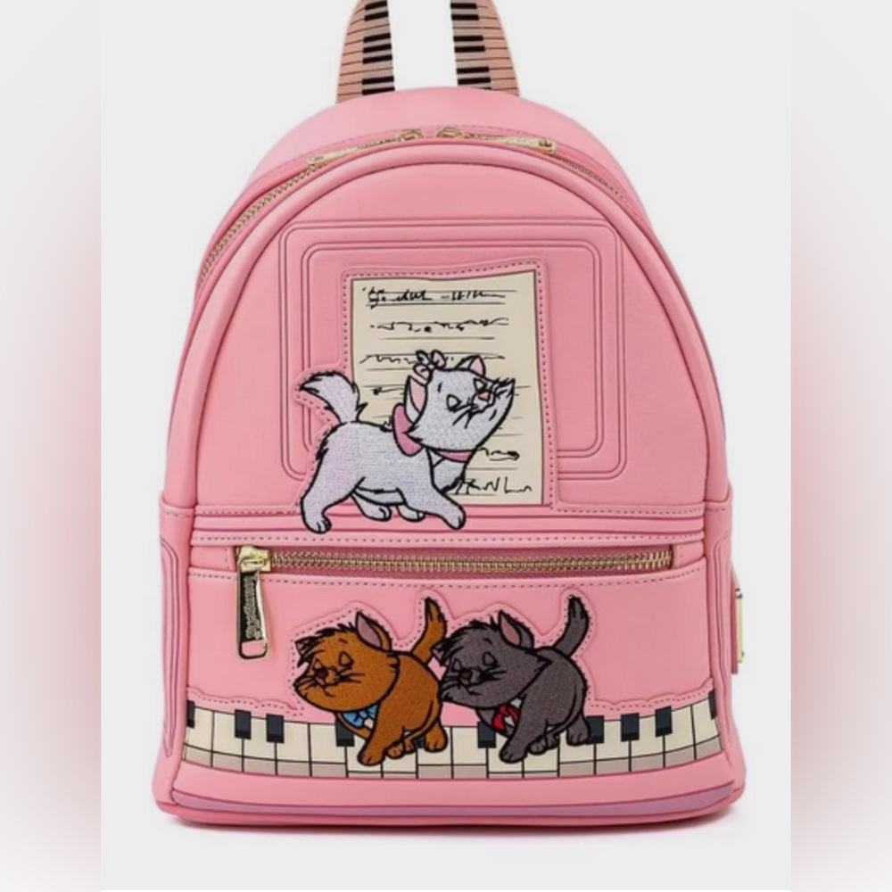Disney Pink Aristocats Loungefly Bag EUC